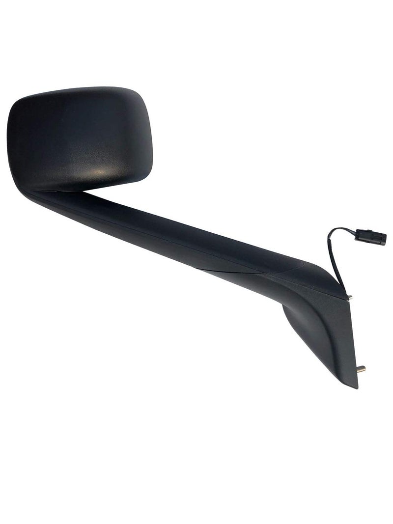 LONGLING Replacement Chrome Hood Mirror Fit Freightliner Cascadia 2018-onward (Black Passenger (RH) Side) - Image 1